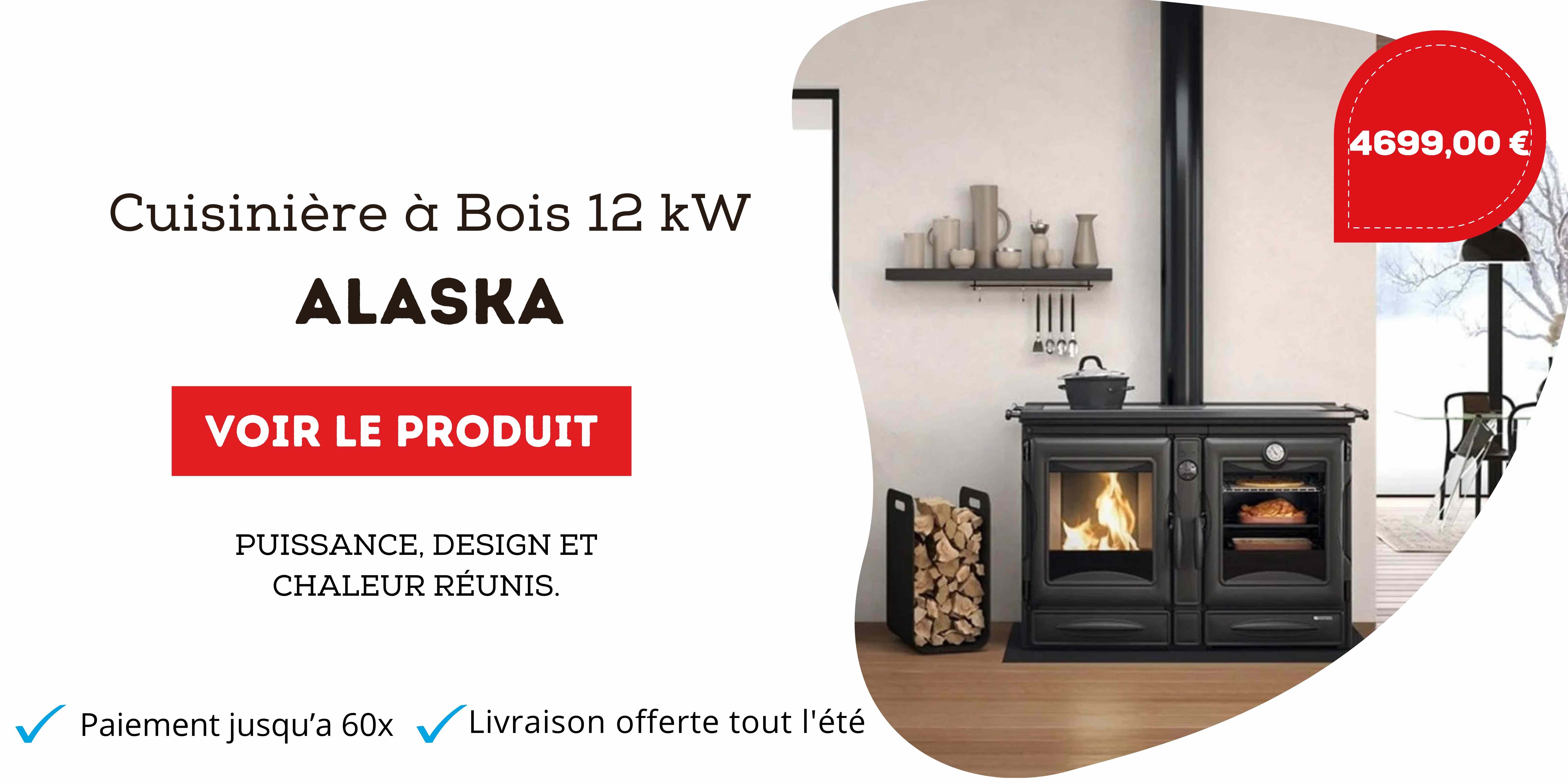 cuisniere a bois puissante alaske nordica